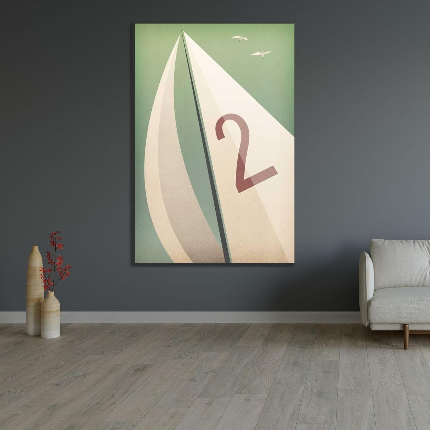 ArtDirect Sails VIII Unframed Art Print Giclee Poster by Fowler, Ryan - Ready for Framing with Customization Sizes 7x10, 9x14, 13x20, 24x36, 32x48, and 40x60 Inches