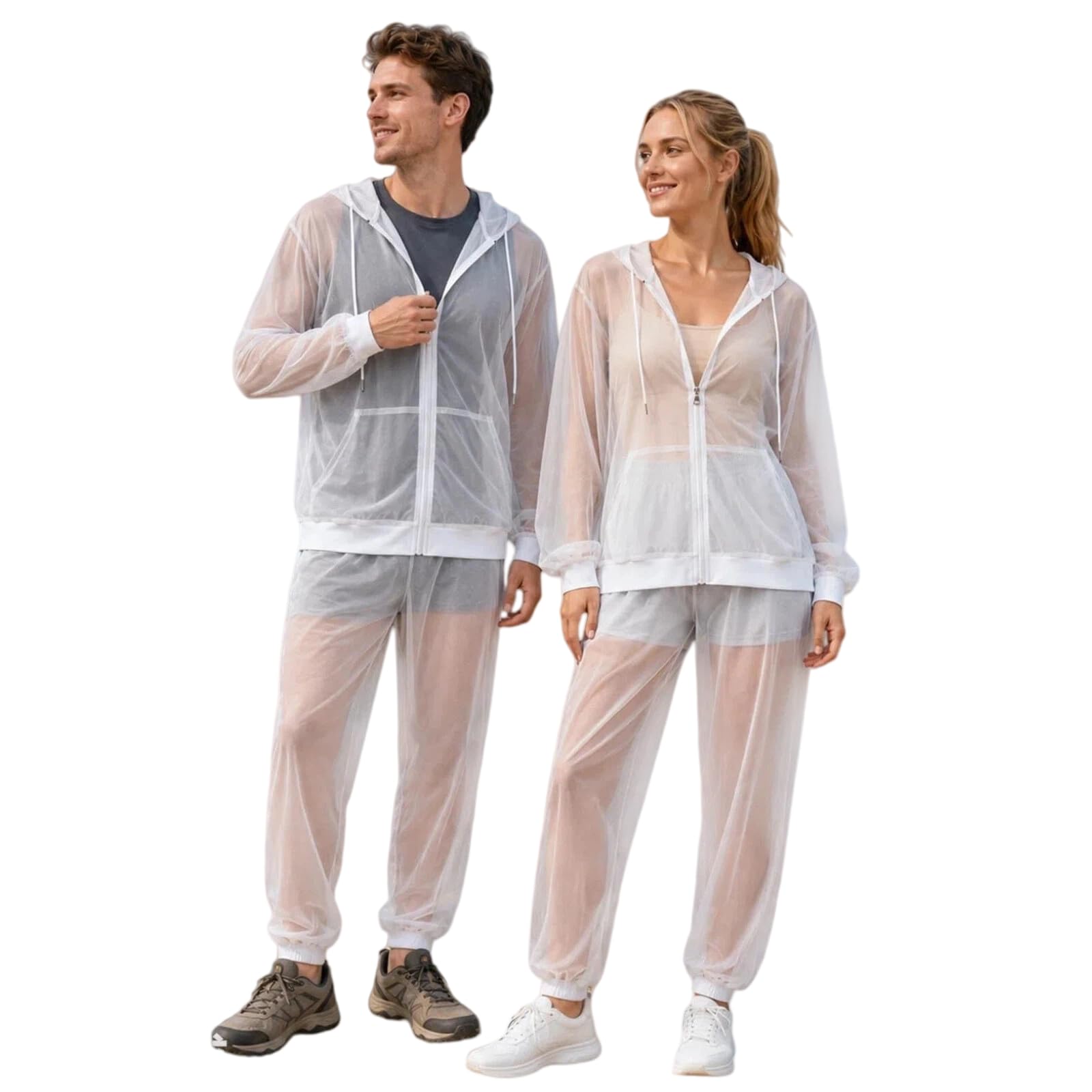 Trajes de malla con capucha para protegerse de mosquitos en el camping 8