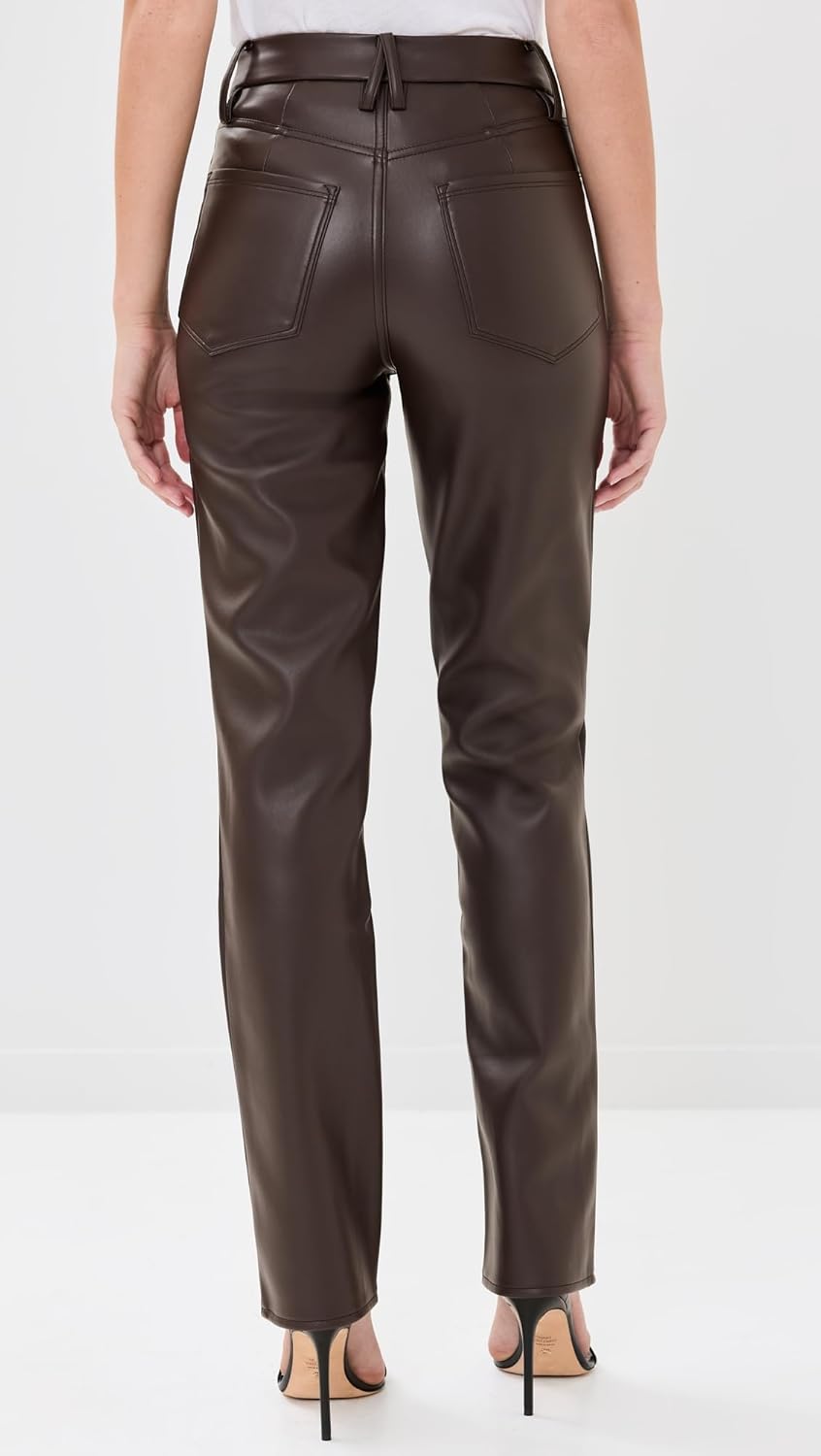 Good American Women's Better Than Leather Good Icon Pants - Image 3