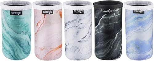 CM Fundas delgadas de neopreno suave para latas, aislantes delgadas, enfriador de latas, soporte para latas de 12 onzas líquidas, bebidas