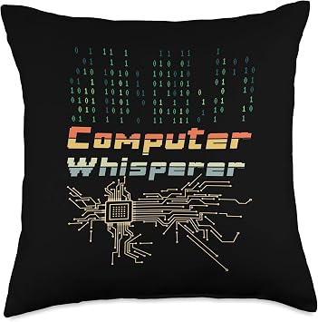 Computer Coding and processor Programmer Or Coder Geeky Throw Pillow