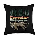 Computer Coding and processor Programmer Or Coder Geeky Throw Pillow