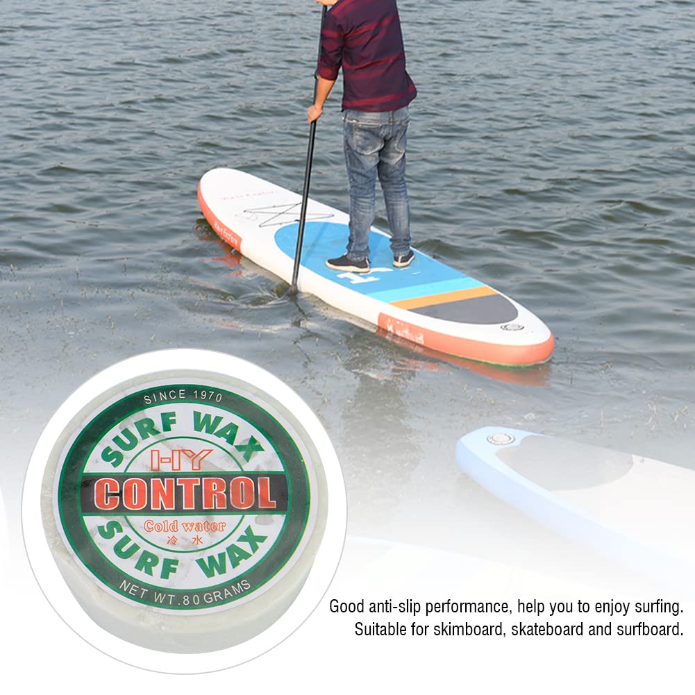 Juego de Cera para Surf, Base Antideslizante Duradera, Cera Tropical/Cálida/Fría para Tablas de Surf, Diseño Compacto y Liviano, Ideal para Surfistas y Patinadores (Verde)