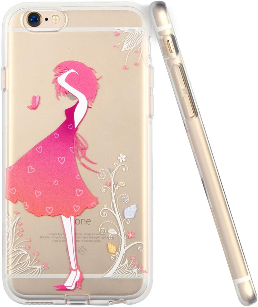 iPhone 6 Case, iPhone 6s Case, ESR Clear Soft TPU Back Cover with Cute Pattern for 4.7 inches iPhone 6(Blossom Girl)