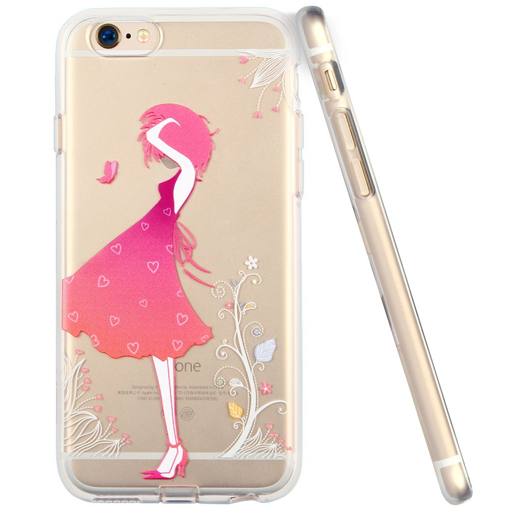 iPhone 6 Case, iPhone 6s Case, ESR Clear Soft TPU Back Cover with Cute Pattern for 4.7 inches iPhone 6(Blossom Girl)