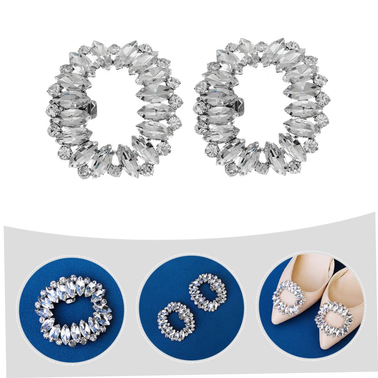 FOMIYES Fibbia per Scarpe con Clip Decorativa per Sposi Accessorio per Scarpe Sposa e Speciali per Aggiungere e Raffinatezza
