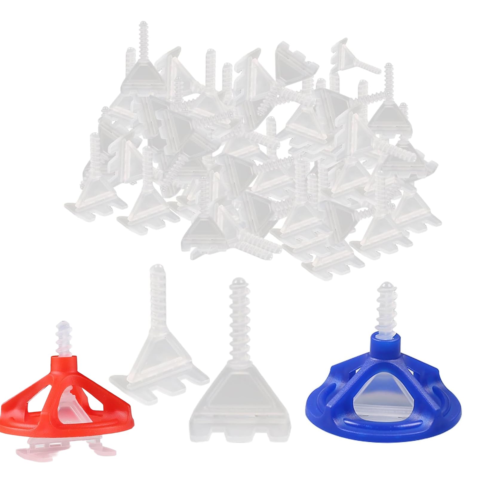 Tile Leveling System, 100 Pcs Tile Leveler Spacers, 3mm Tile Spacer Levelling System, Spiral Leveller Base