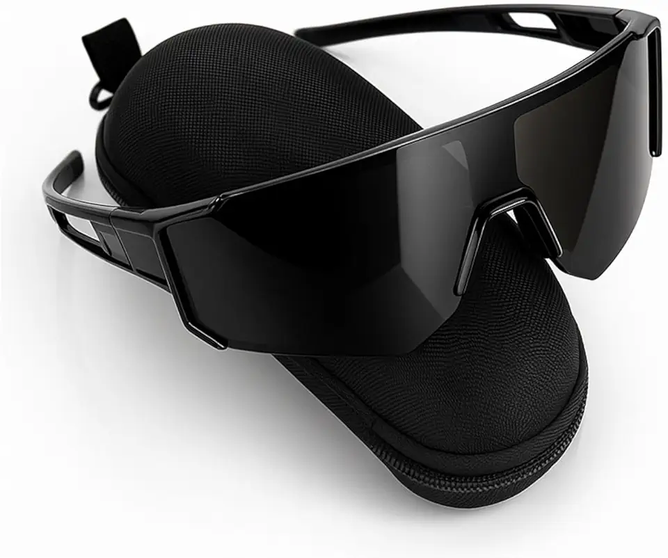 Óculos Ciclismo Corrida Esportivo Bike Mtb Protecao Uv Beach Preto