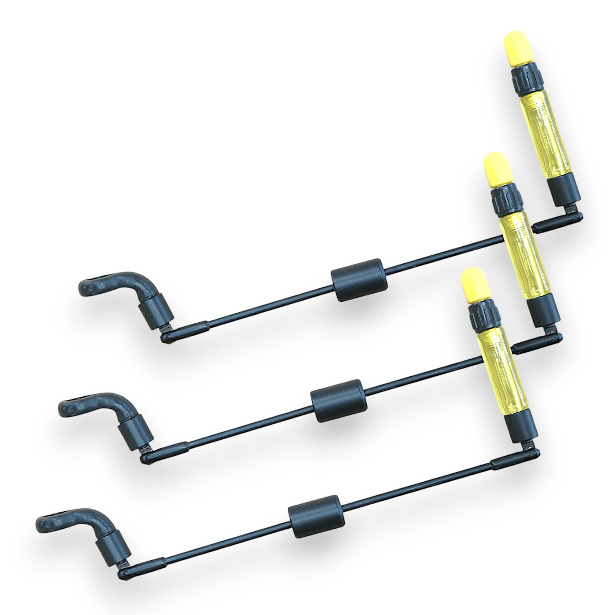 3 TJRS Bite Indicators Swingers Carp fishing Tackle for Bite Alarms and bank sticks (Yellow)