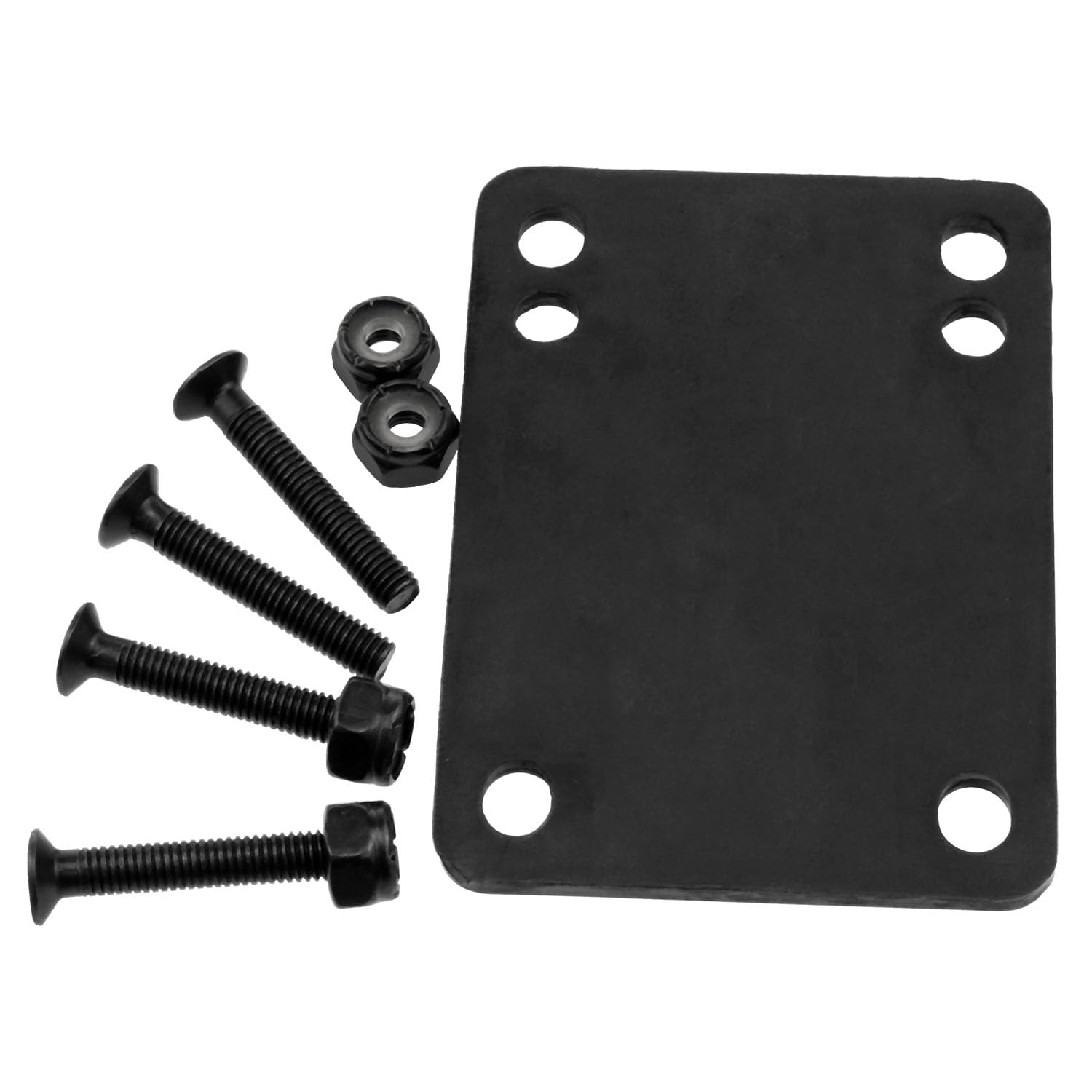 Kit Tornillos Goma Monopatín Lovelysp - 8 Tornillos Y Tuercas, Negro, 3mm