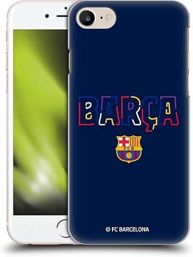 Head Case Designs Funda rígida con licencia oficial del FC Barcelona Neon Barca Graphics compatible con Apple iPhone 78SE 2020 y 2022