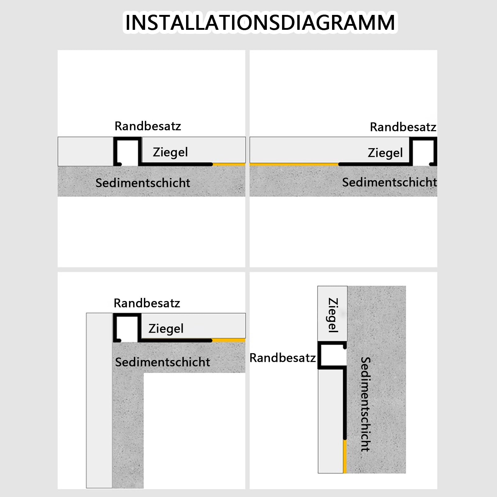 Perfil Angular para Baldosas 125 Cm* 2 Piezas Tira De Aluminio Anodizado Resistente Al Agua Y A La Humedad Perfil De Esquina para Bordes Limpios Y Acabado Sin Costuras(Gold,W:10MM)