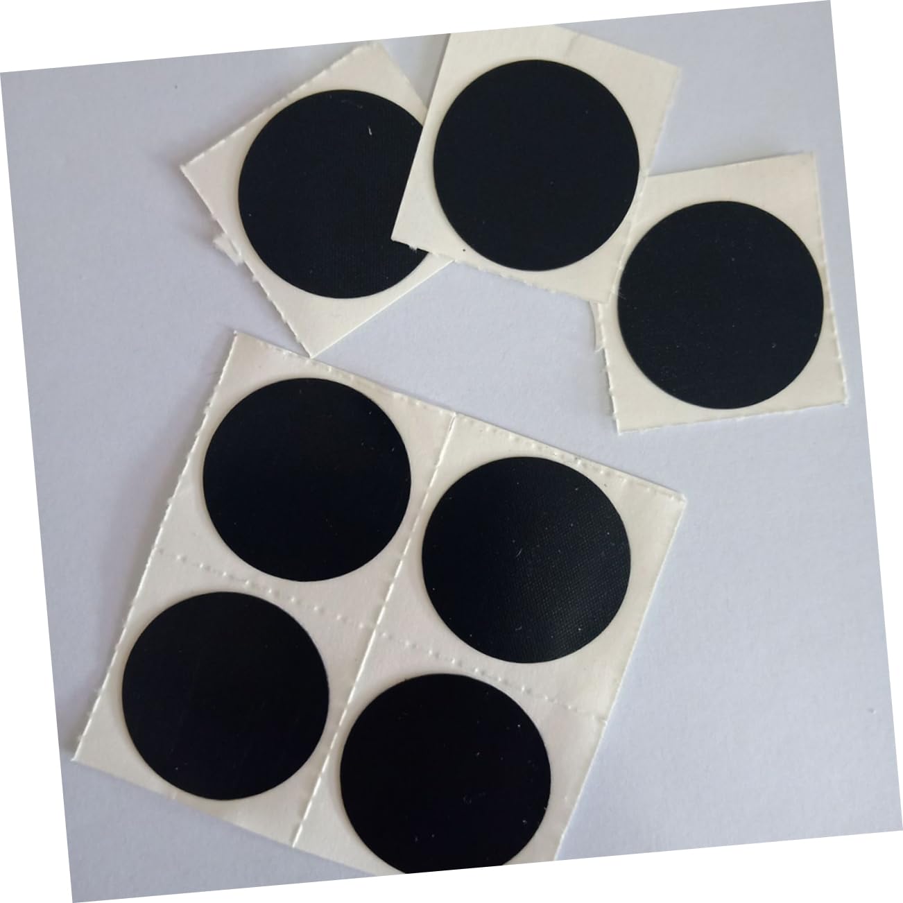 GANAZONO 4 Sheets Professional Tube Patches for Bike Repair Convenient Self Adhesive Tire Patches Durable for Easy to Use Needed Lightweight Portable Random Color