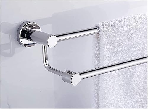 Miniatura 3 de Toallero para colgar en la pared, toallero de acero inoxidable 304 de doble poste para toallas de baño, toallero de baño, accesorios colgantes de