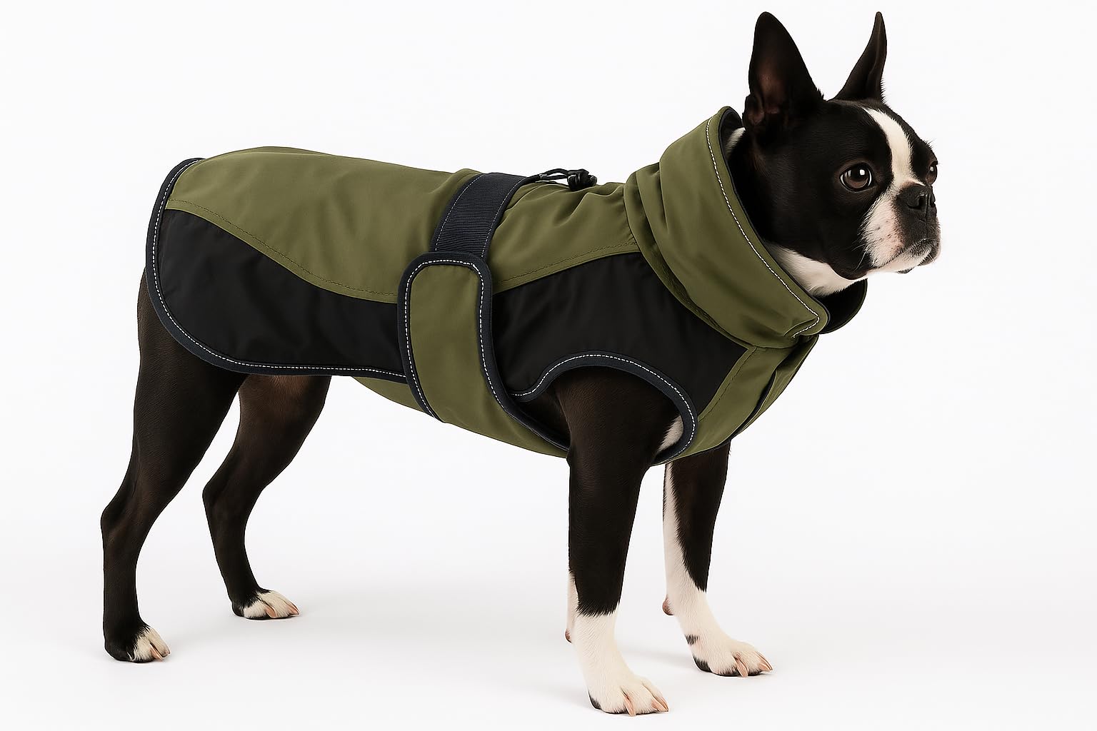 Flamingo WINTER COAT EISBERG KHAKI/DARK BLUE 40CM