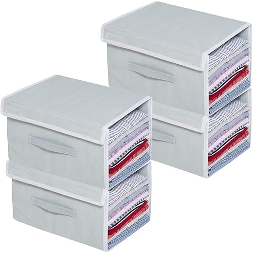 HomeStrap Stackable Shirt Organizer - Pack of 4