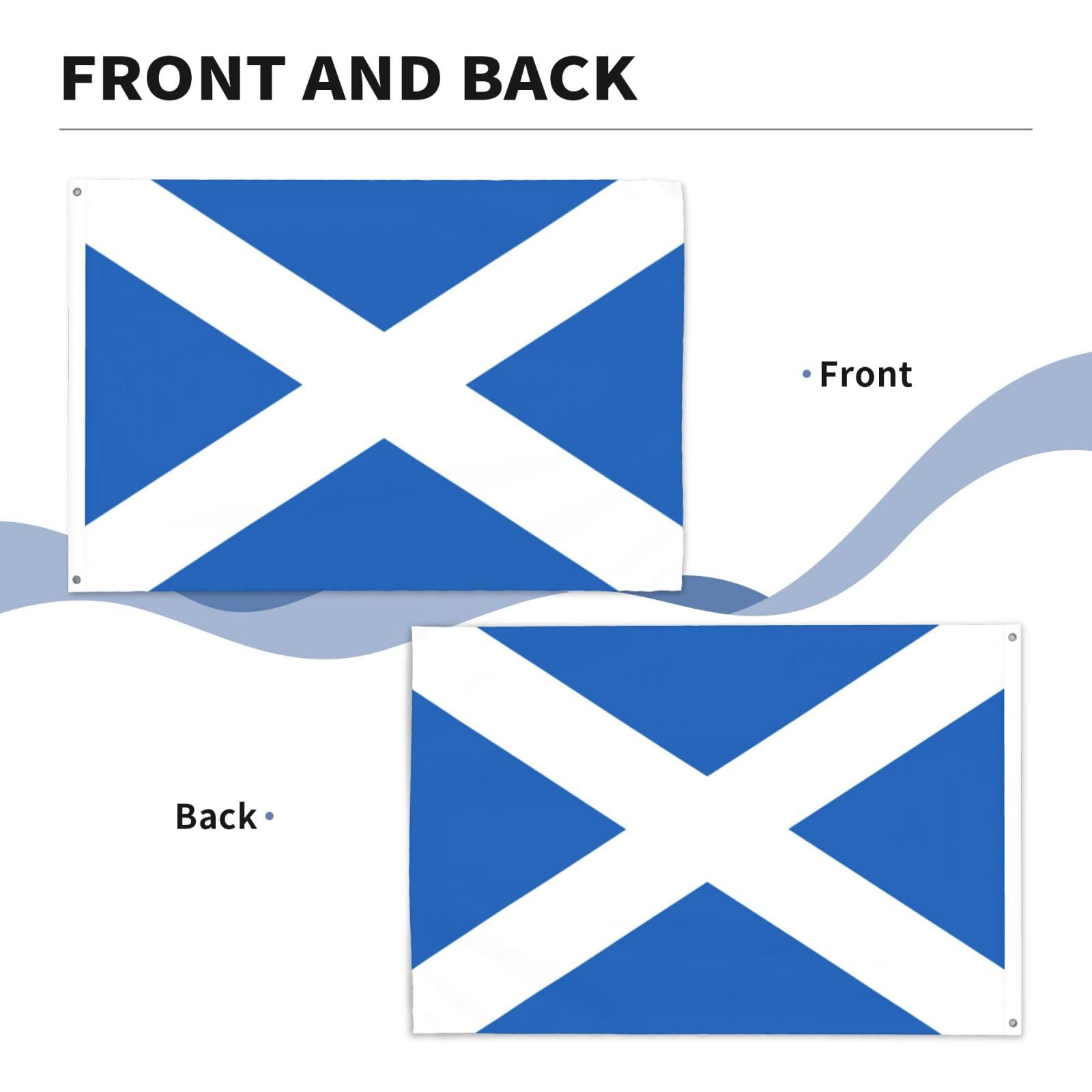 AZ FLAG - Scotland Flag - Large 5x8 Ft - 100D Polyester Scottish