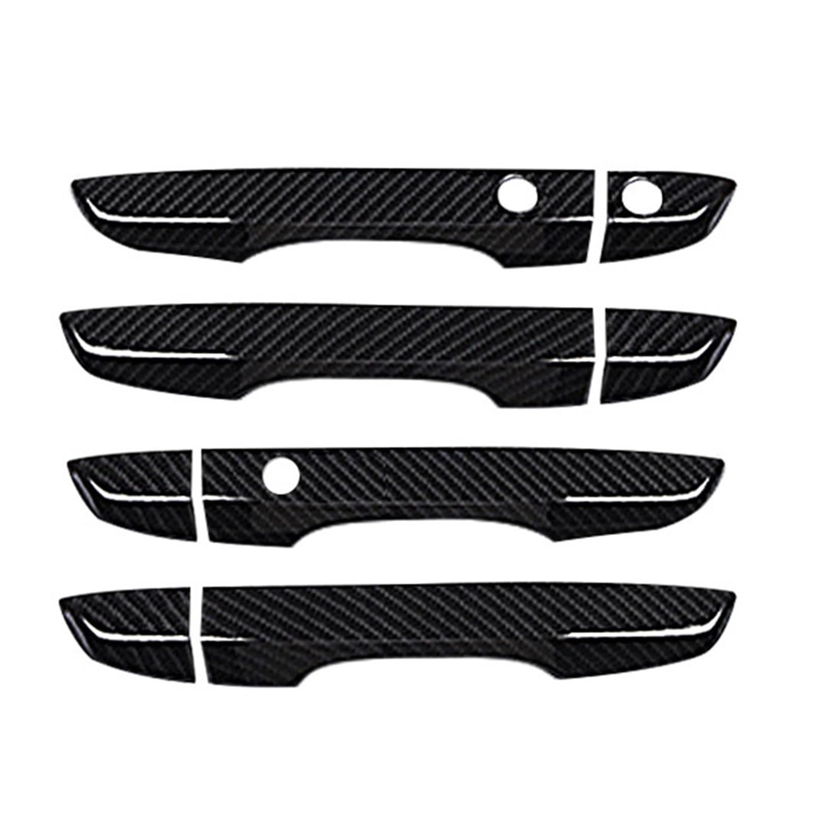 BWJQQJ Car Outer Door Handle for Civic 10th 2016 2017 2018 2019 Car Decor 4Piece Door Handle Covers with Keyless Entry Exterior Door Handles Covers(Cabon Fiber)