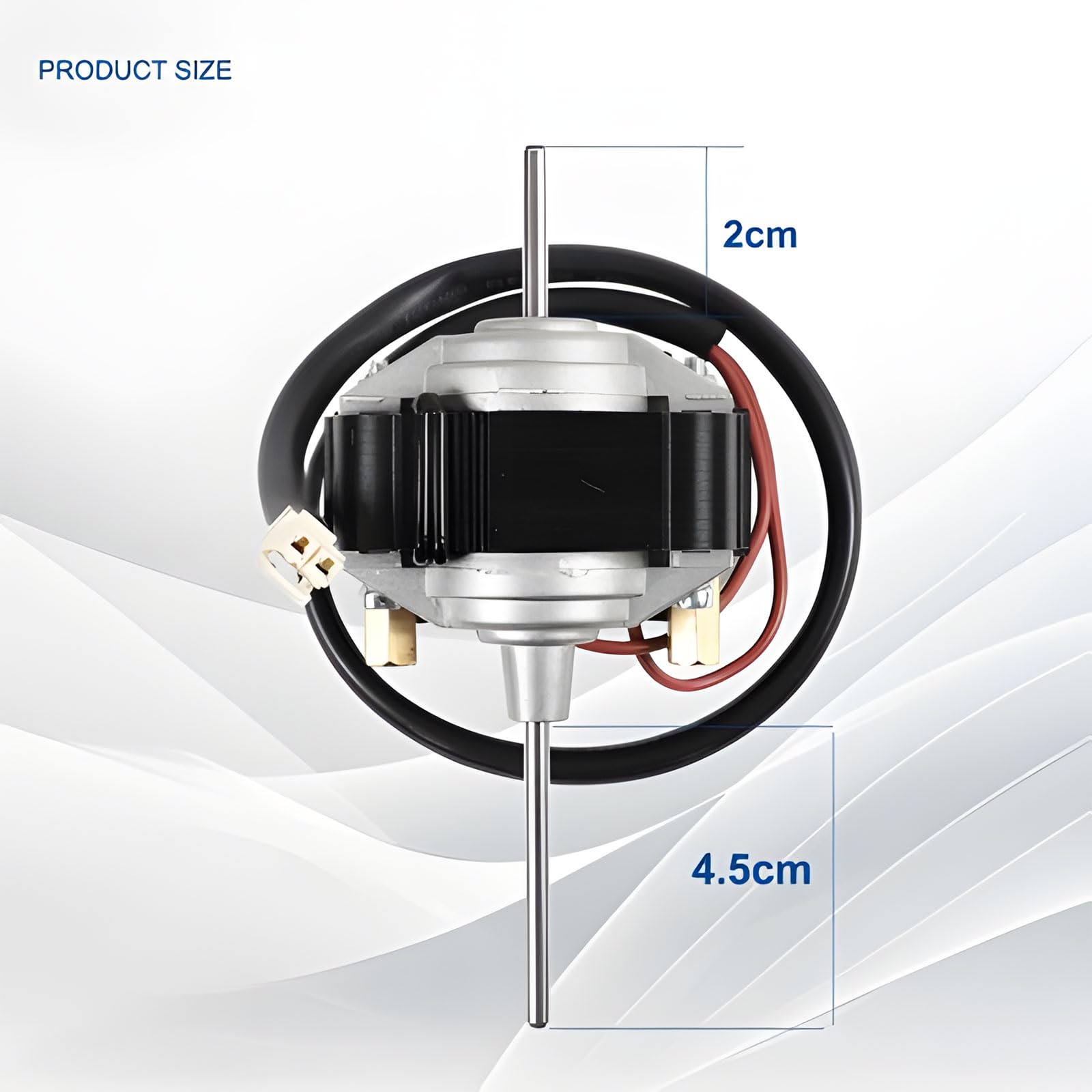 Motore Ventilatore Permanente per Frigorifero Costruzione in Polistirolo e Bronzo Esecuzione Permanente 115 V 22 W per Impianti Refrigerazione Stabili Polistirolo Bronzo