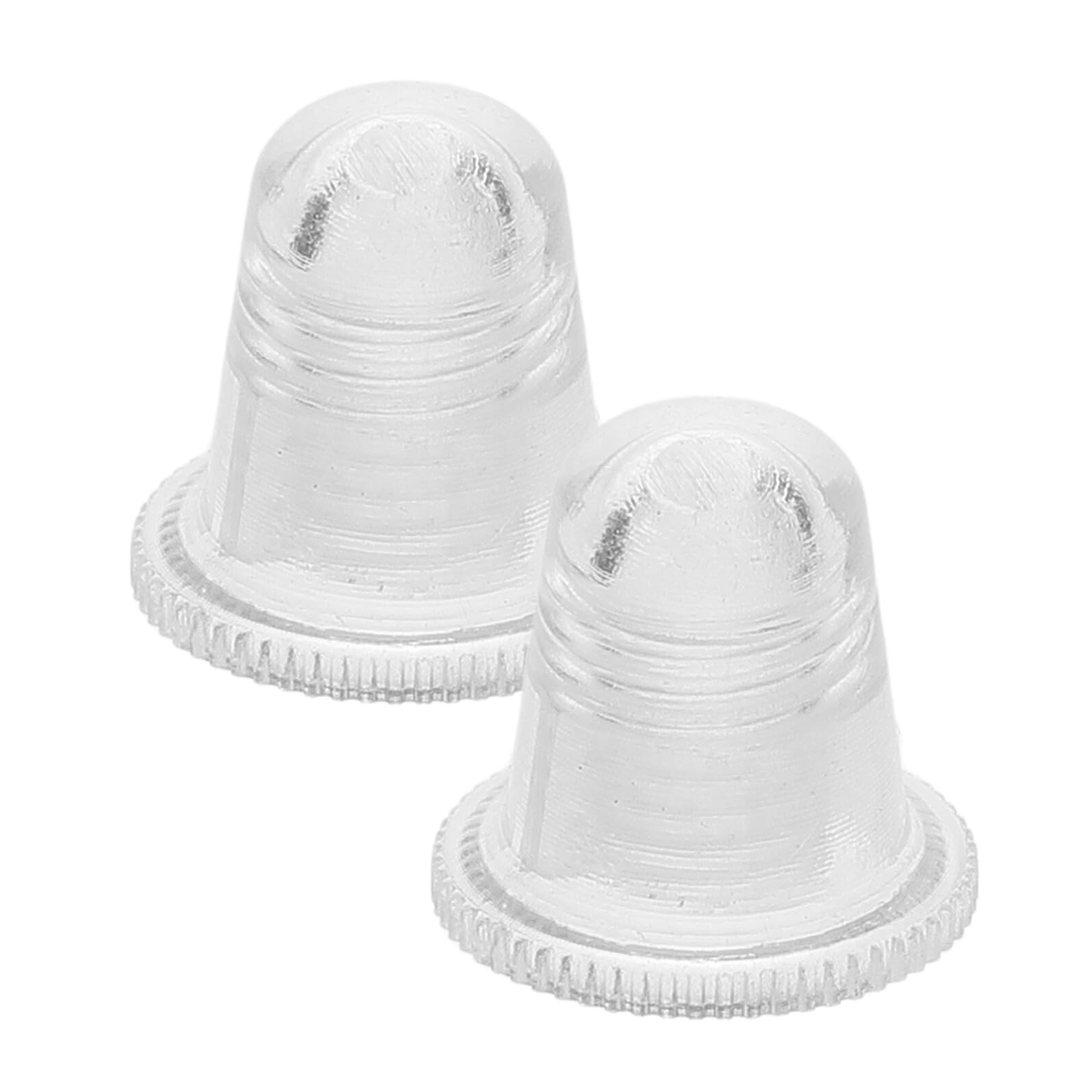 ULDIGI 2個 傘補修部品 折りたたみ傘用 透明傘トッププロテクター 耐久性アクリル素材 傘ポール先端カバー 交換用