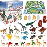🦕【Cuenta regresiva de 24 días】Registre 24 días en forma digital, cada fecha corresponde a una puerta. Abra una puerta todos los días para revelar 24 juguetes de dinosaurios diferentes, ¡el misterioso regalo de Navidad seguramente golpeará a su hijo!