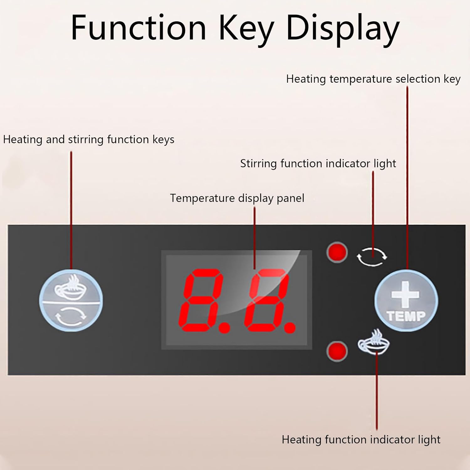 Commercial Hot Chocolate Machine Maker Dispenser Hot Chocolate Dispenser Warmer Machine Hot Beverage Warmer, for Heating Chocolate Coffee Milk Tea