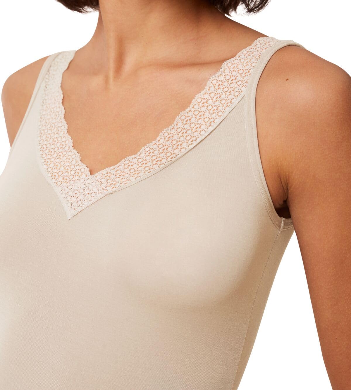 Triumph Women's Feel of Modal Tank Top Undershirt, Creamy Dream, M