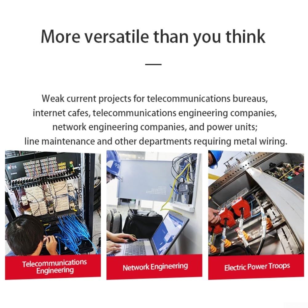 Detector de cables, localizador de cable analógico digital dual, rastreo de cables enterrados de 2 m de profundidad con sensibilidad ajustable para renovación y mantenimiento de circuitos
