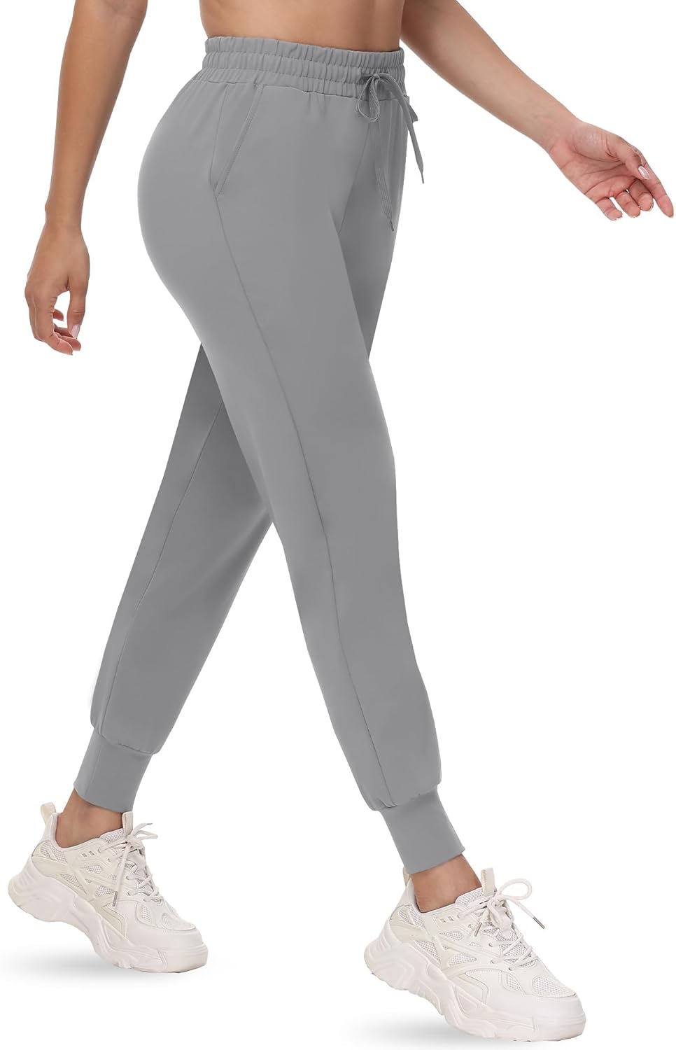 CAMPSNAIL Joggers for Women with Pockets - Womens Sweatpants Yoga Lounge Relaxed-fit Pants for Workout Running