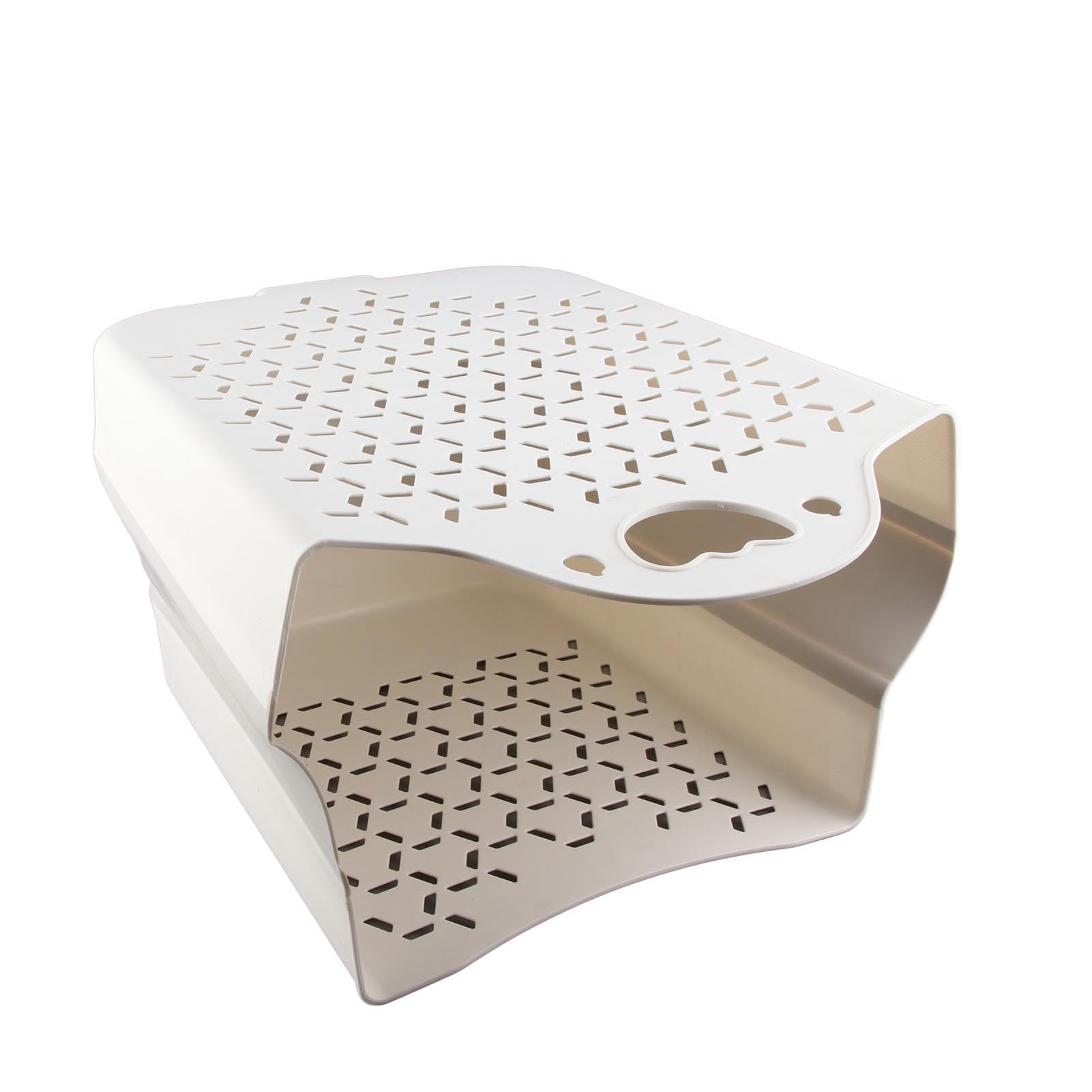 Cestello per Bucato Pieghevole da Parete, PP (XL White)