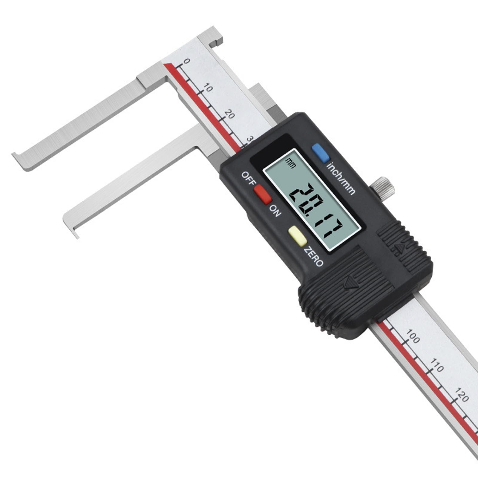 Rowek wewnętrzny, suwmiarka cyfrowa z wyświetlaczem LCD, suwmiarka ze stali nierdzewnej, profesjonalna suwmiarka elektroniczna, analogowa suwmiarka, przeliczanie cala/MM, 150 mm/6"