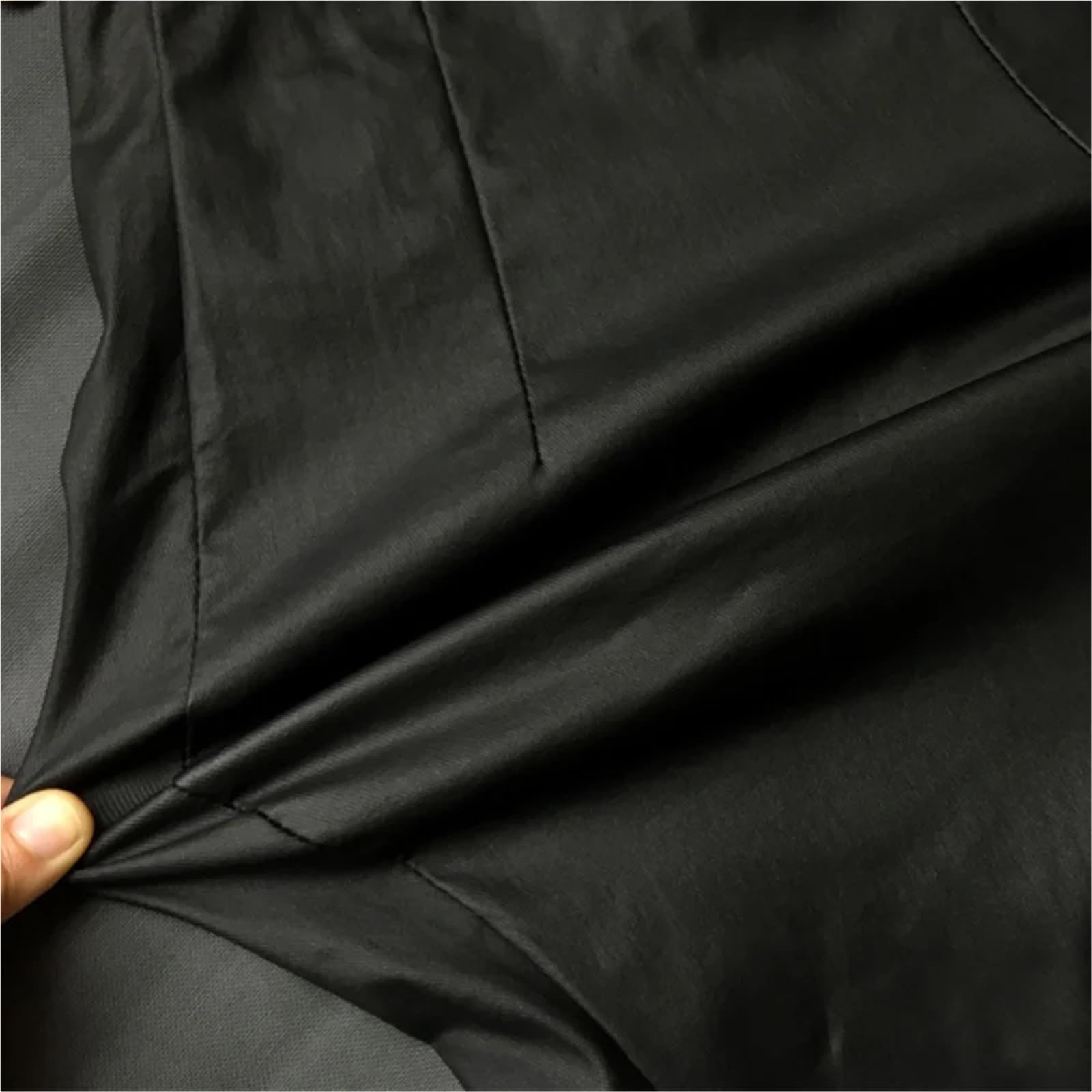 Falda De Cuero para Mujer Faldas elásticas de Piel sintética for Mujer, Faldas Cintura Alta for Oficina, Ropa Trabajo Formal, Falda Femenina Dividida Delgada para Mujer