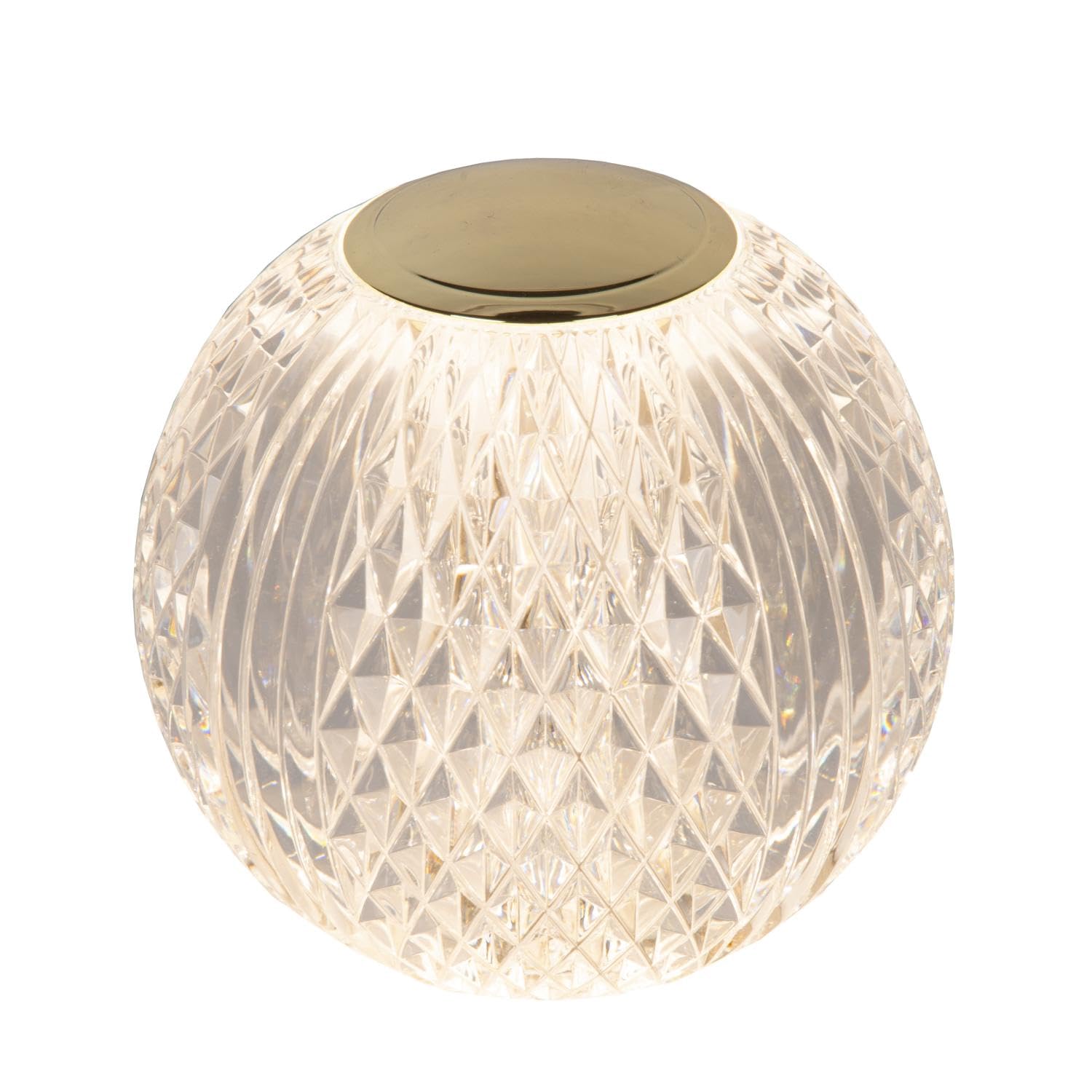 LUCIDE CINTRA - wiederaufladbare Tischlampe - Akku/Batterie - Ø 11 cm - LED 3 StepDim - 1x2W 2700K - Transparent