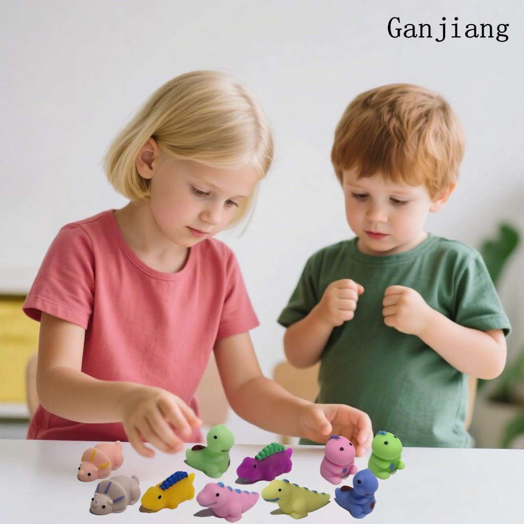 10pack Dinosaur Mochi Squishy Toys Kids Party Favors Stress Relief Toys - Image 3