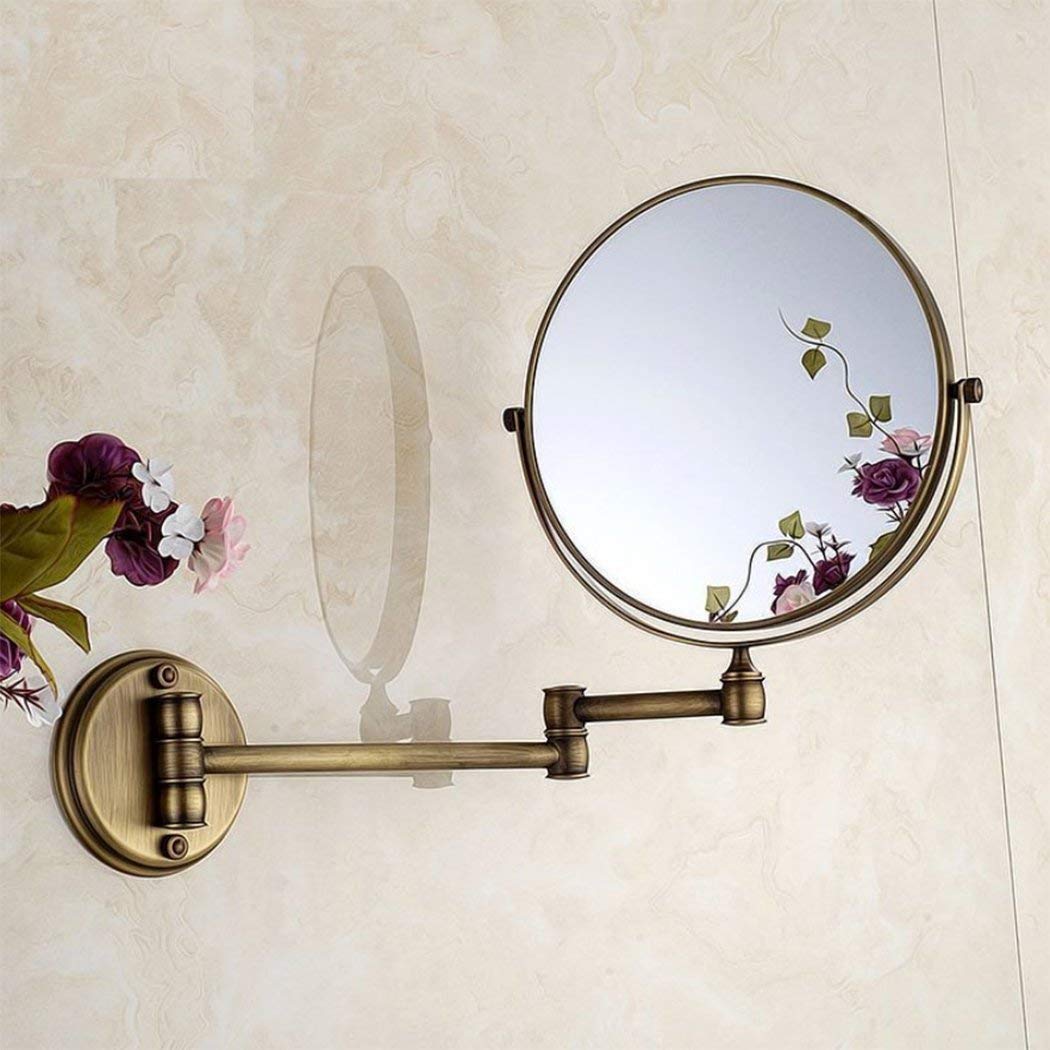 Miroir rotatif à 360 degrés pour un maquillage lumineux dans votre pièce de bain