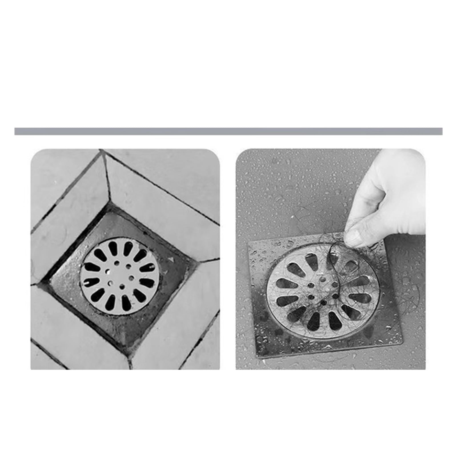 10/30/50 Pegatinas De Drenaje For Atrapar El Pelo, Malla De Baño For Atrapar El Pelo, Filtro De Ducha For Lavabo De Baño, Filtro De Desagüe De Ducha.(50PCS)