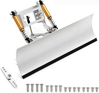 DOYING Aluminum Alloy RC Snow Shovel Replacements for 1/10 TRX4 SCX10 90046 90047 RC Car Dual Servo Control