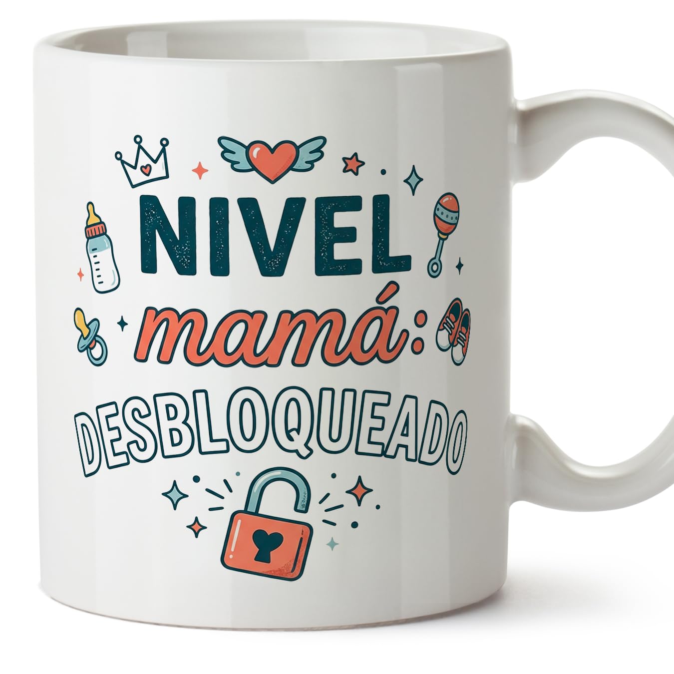 MUGFFINS Taza mamá con frase Para la mejor mamá del mundo en Español | regalo madre | 330 Ml 11 oz | Idea original para regalar | progenitores v3 — view 34