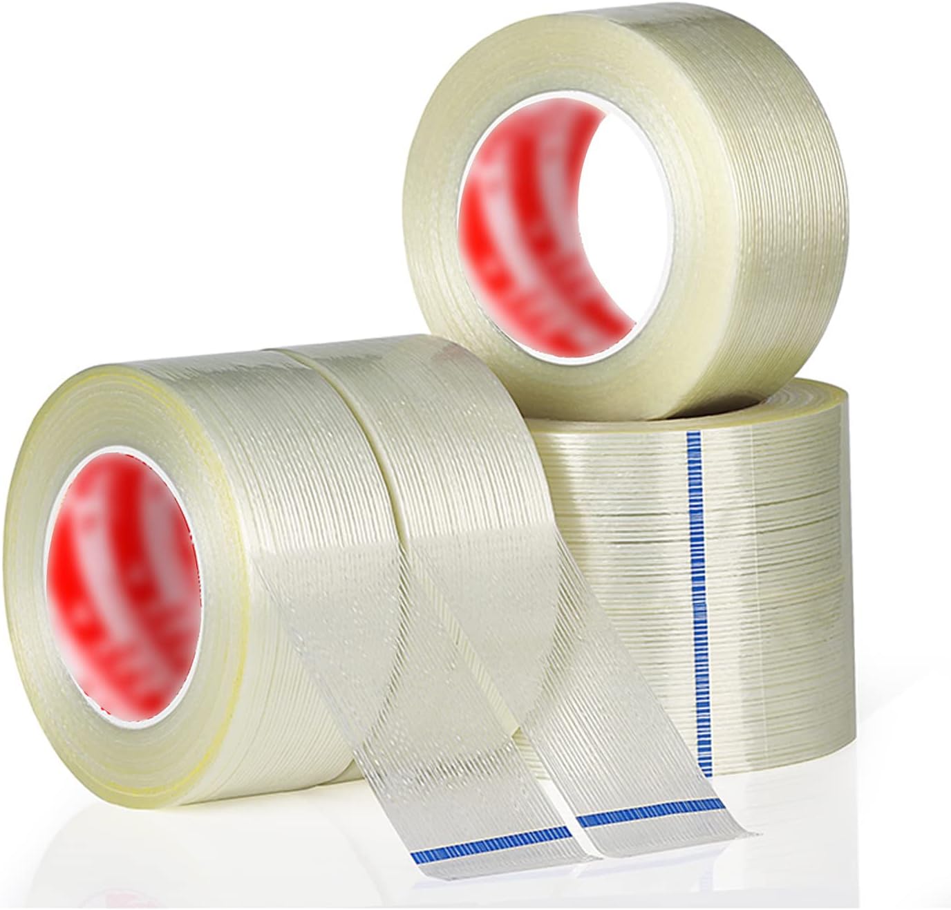 Filament Tape Length 45M Thickness 0.13mm Width 30-40mm Heavy Duty Fiber Strapping Adhesive Packaging Tape,Width 100mm