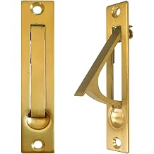 Pocket Door Edge Pull Gold - Hidden Edge Handles Hardware for Easy Access,Stylish Pocket Door Pull,Ideal Pocket Door Hardware Solution 3 Pack