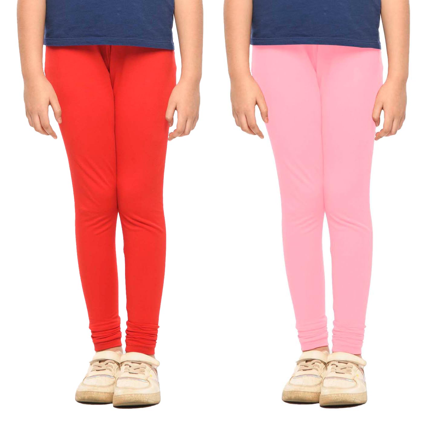 lyra Girl's Cotton Pack of 2 Leggings-picture-11