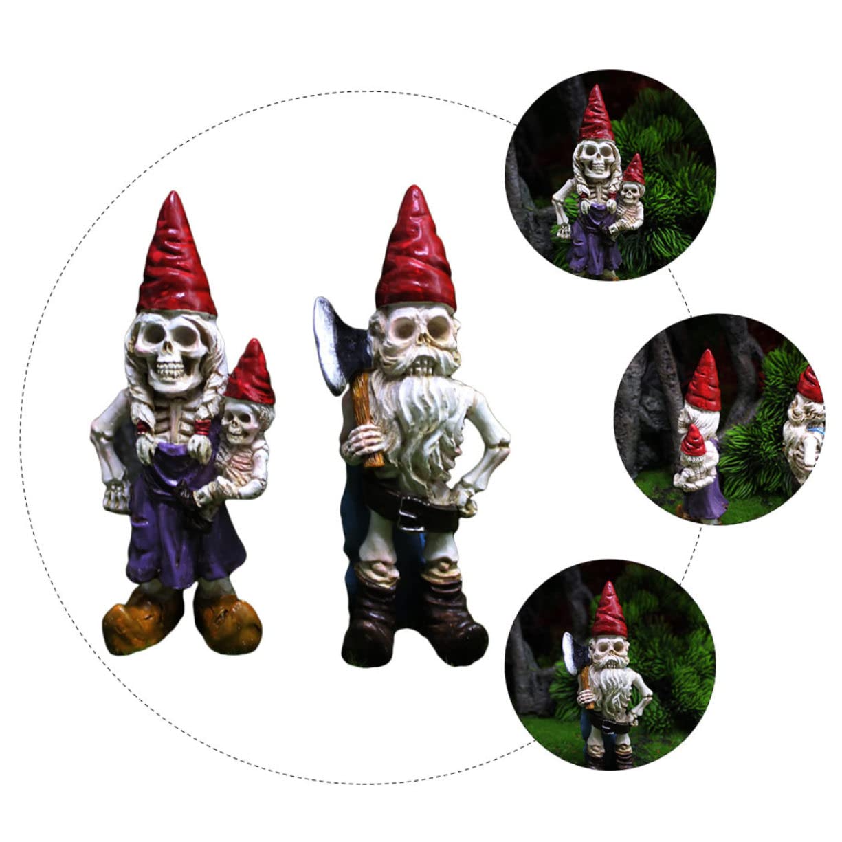 PRETYZOOM 12 Piezas Adorno De Esqueleto Enano Figurita De Esqueleto De De Halloween Adorno Colgante De Halloween Divertida Decoración De Jardín Estatuas De Calavera Miniatura Resina