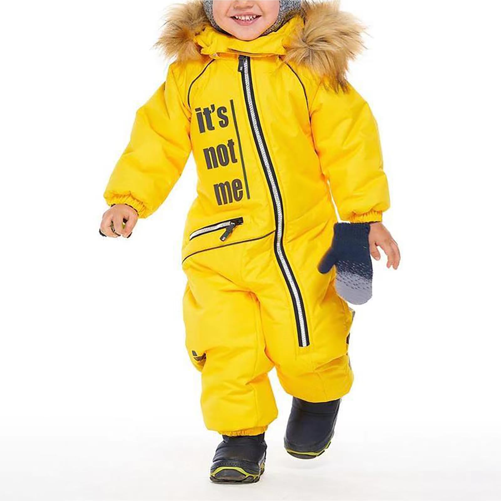 Tute da Neve Bambino e Ragazzi, Tuta da Neve di un Pezzo Bambini Invernale Outdoor Antivento,Tute da Sci Bambine e Ragazze, Apertura con Cerniera, Calda, Impermeabile e Traspirante, con Cappuccio