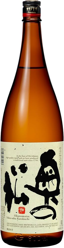 Amazon.co.jp: 奥の松酒造 サクサク辛口 [ 日本酒 福島県 1800ml