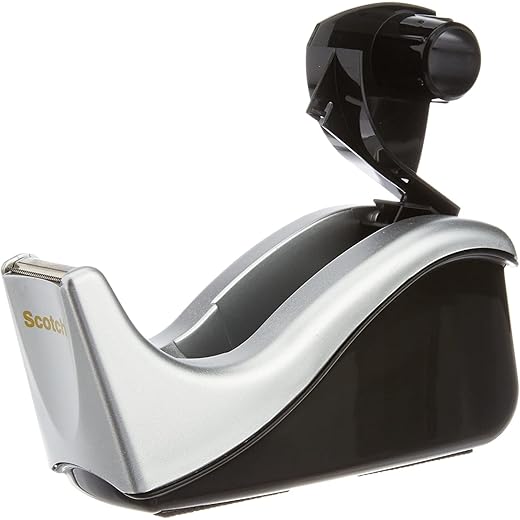 3M Scotch C60 Tape Dispenser Silver/Black