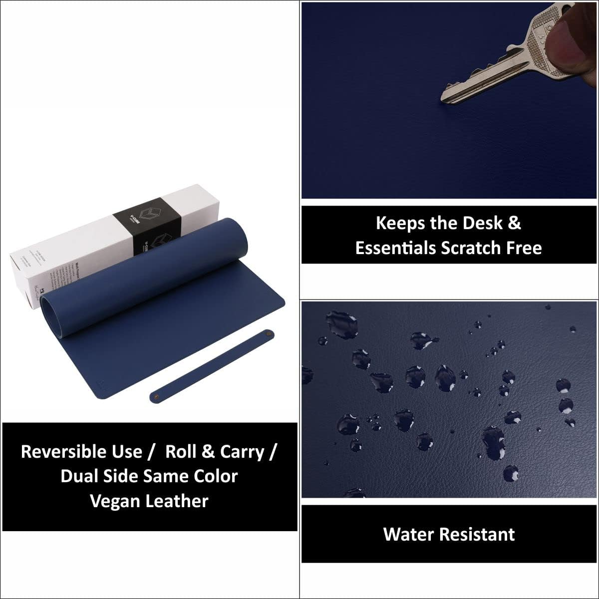 Premium Vegan Leather Desk Mat