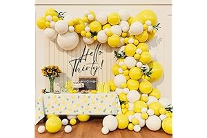 DIY Popcorn Balloon Arch Kit in Yellow and White
