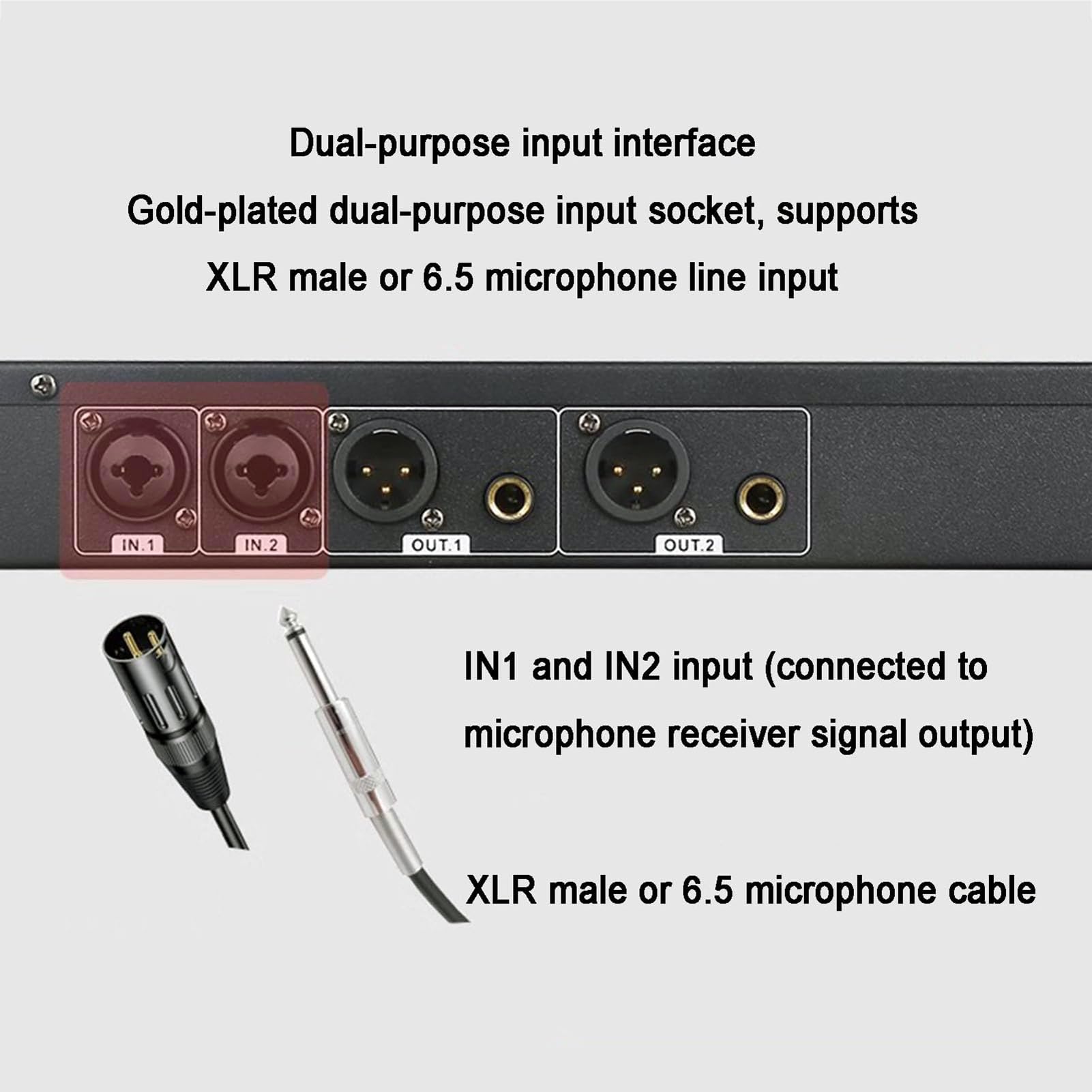 Soppressore di Feedback Professionale, Processore Audio Digitale Anti-Wobble, Effettore KTV in Stadio Microfono, Effettore Microfonico per Palco KTV