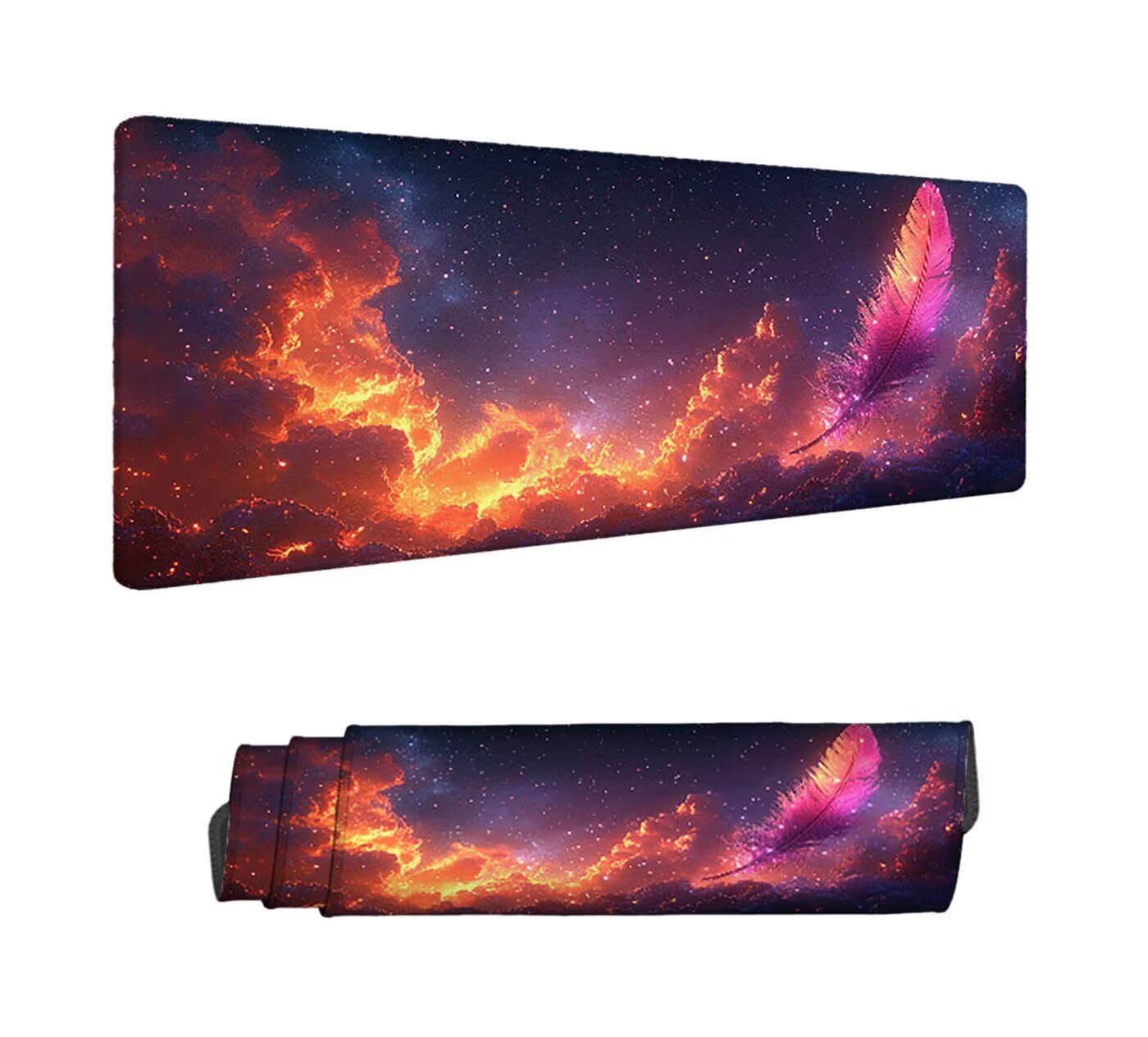 Podkładka pod mysz do gier XXL 1000 x 500 x 3 mm, duża podkładka pod mysz do gier XXL z wodoodporną gumą antypoślizgowa, abstrakcyjna podkładka pod mysz biurową zszyta podkładka pod mysz do pracy