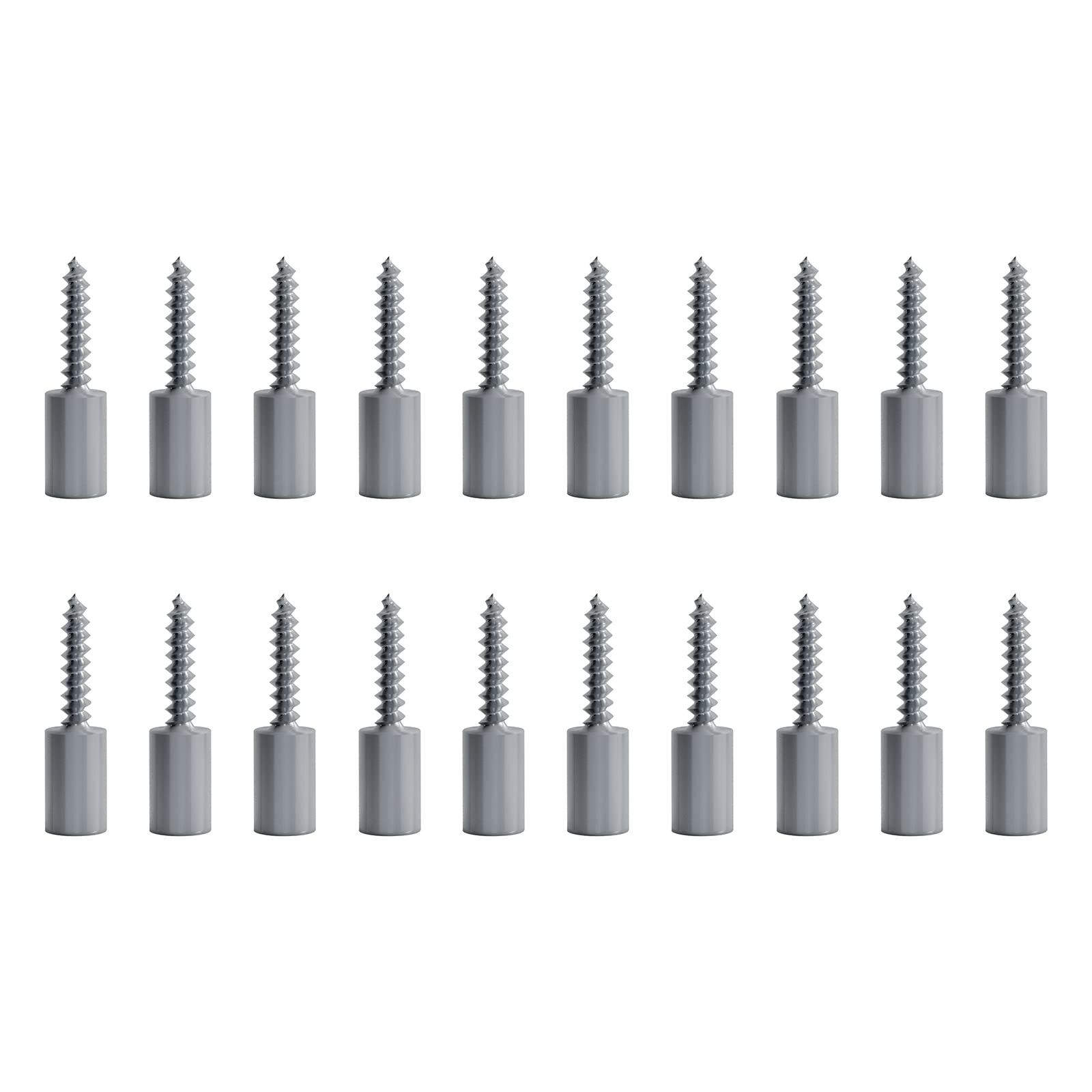 20Pieces Shelf Support Pegs Self-Tapping Screw Integrated Laminate Tray Spacer With Dust Cover For Cabinet Home-Kitchen Furniture Nails